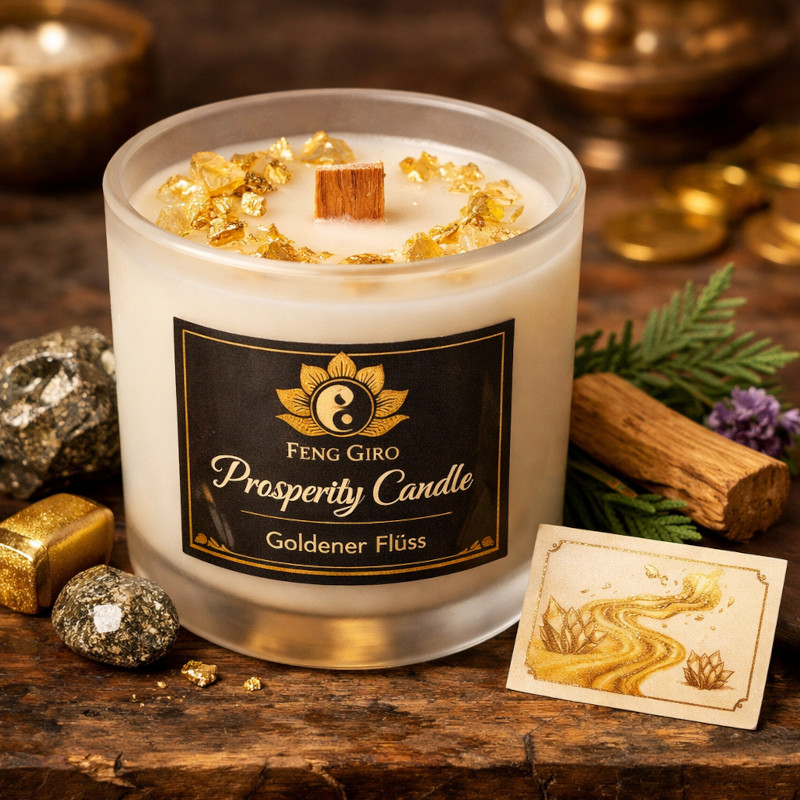 Prosperity Candle – Goldener Fluss